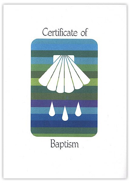 Rainbow Baptism Certificate